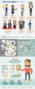 Vectors - Infographics with People 14