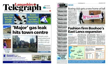 Lancashire Telegraph (Blackburn, Darwen, Hyndburn, Ribble Valley) – March 15, 2021