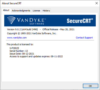 VanDyke SecureCRT and SecureFX 9.0.2.2496