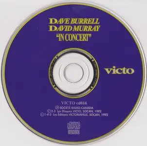 Dave Burrell & David Murray - In Concert (1992) {VICTO cd016}