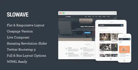 Slowave - Themeforest Multipurpose Responsive WP Theme