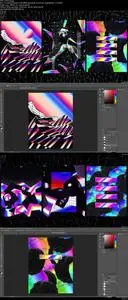 Design 3 Freestyle Abstract Posters using Photoshop and Cinema4D