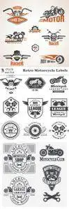 Vectors - Retro Motorcycle Labels