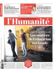 L'Humanite du Lundi 22 Octobre 2018