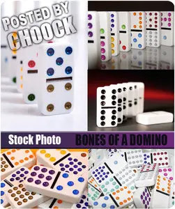 Stock Photo: Bones of a domino