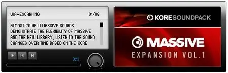 Native Instruments KORE Soundpack Massive Expansion Vol 1