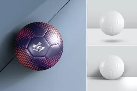 Soccer Ball Psd Mockup Set NQW9QNS