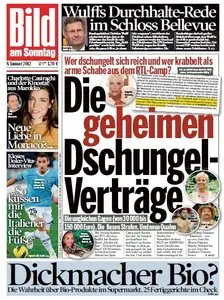 Bild am Sonntag vom 08. Januar 2012