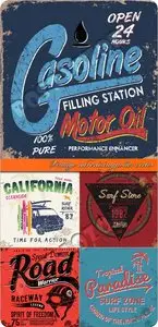 Vintage advertising poster vector