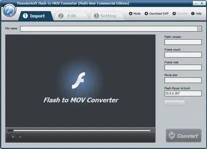 ThunderSoft Flash to MOV Converter 4.6.0
