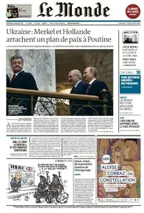 Le Monde du Vendredi 13 Février 2015