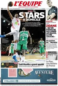 L'Equipe du Vendredi 11 Octobre 2013