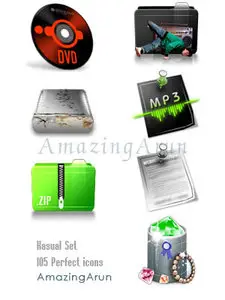 Kasual Set Perfect PNG icons collection 