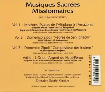 Gabriel Garrido, Ensemble Elyma, Coro de Niños Cantores de Córdoba - Musiques Sacrées Missionnaires, Vol. 1 [4CDs] (1996)