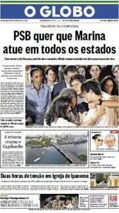 O Globo - 18 de agosto de 2014- Segunda