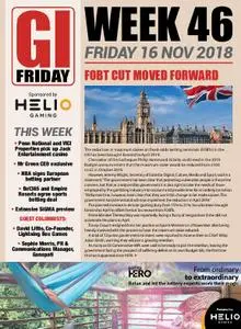 The Gambling Insider Friday – 16 November 2018