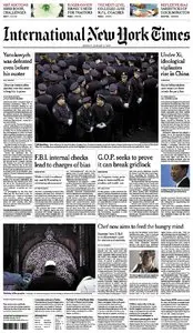 International New York Times - Monday 5 January 2015