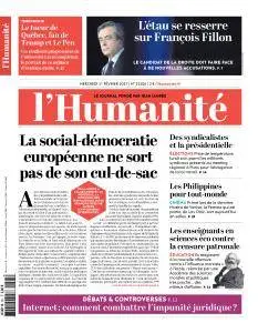 L'Humanité du Mercredi 1 Février 2017