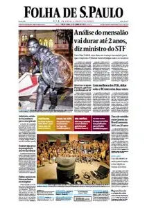 Jornal Folha de São Paulo - 11 de junho de 2013 - Terça