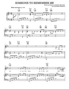 Someone To Remember Me - Russell Watson (Piano-Vocal-Guitar)