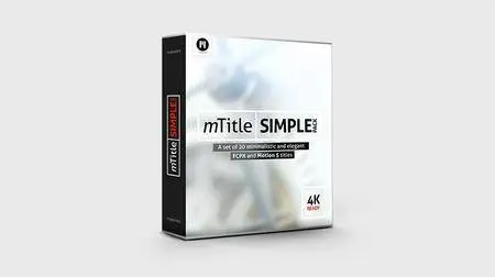 MotionVFX - mTitle Simple Pack vol 1 for Final Cut Pro X and Motion 5 Mac OS X