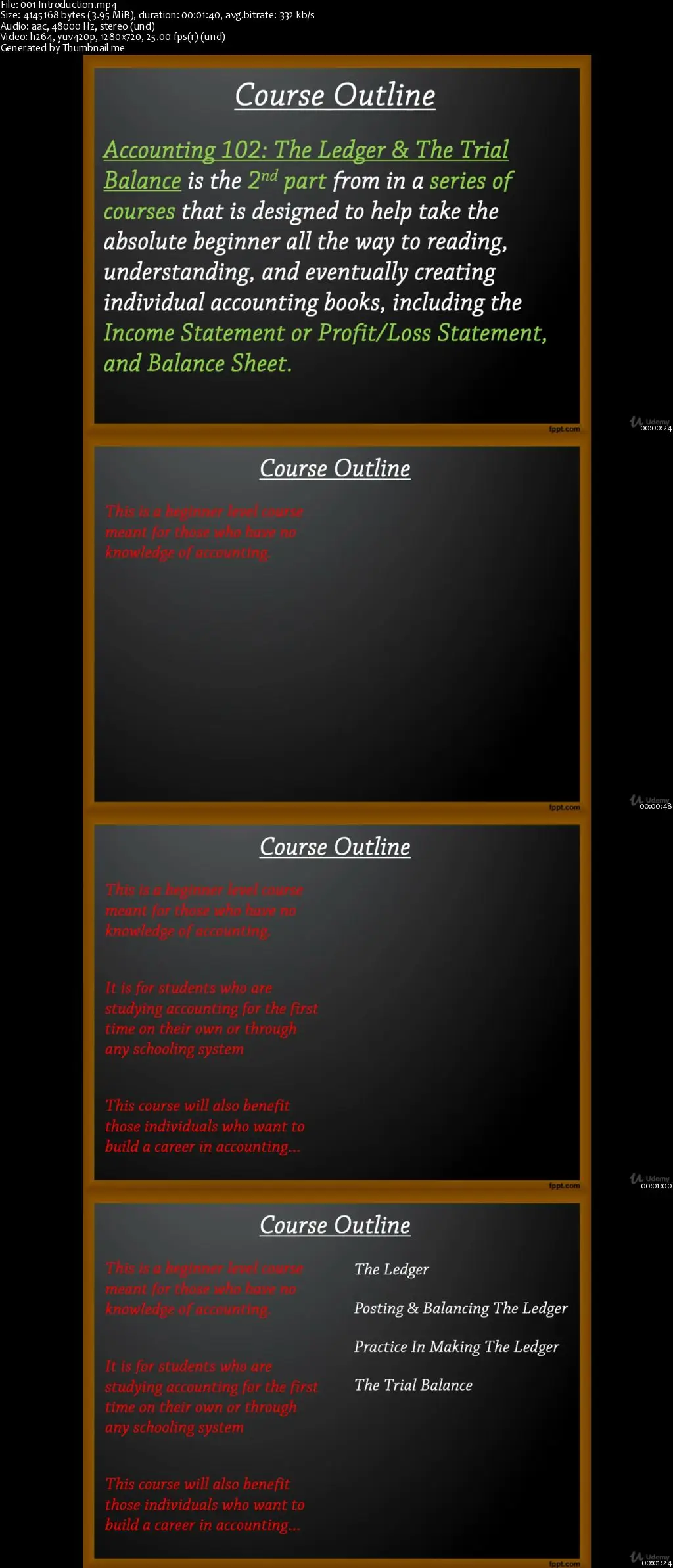 Accounting 102 - The Ledger & The Trial Balance