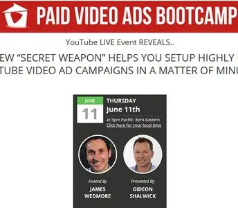 James Wedmore - Paid Video Ads Bootcamp (2015)