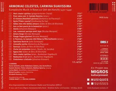 La Morra - Armoniae Celestes, Carmina Suavissima: Europäische Musik in Basel zur Zeit des Konzils 1431-1449 (2011)