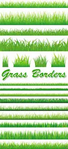 Grass Borders Vector