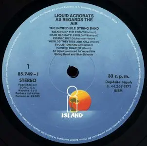 The Incredible String Band - Liquid Acrobat As Regards The Air (Island 1971) 24-bit/96kHz Vinyl Rip