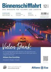 Binnenschifffahrt - Dezember 2021