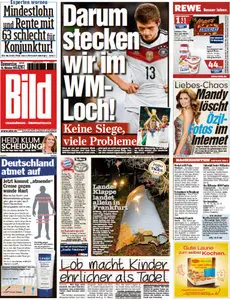 Bild Zeitung vom 16 Oktober 2014