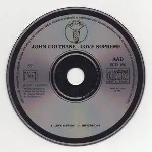 John Coltrane - A Love Supreme - Live In Antibes, France (1965) {Wotre Music FCD 106 rel 1987}