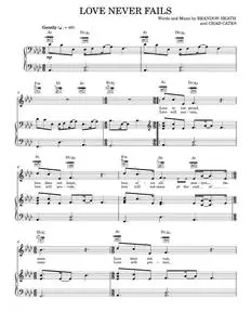 Love never fails - Brandon Heath (Piano-Vocal-Guitar)