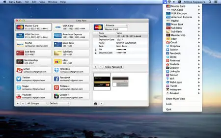 Easy Pass Password Manager v1.6 Mac OS X