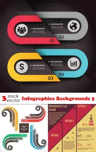 Vectors - Infographics Backgrounds 5