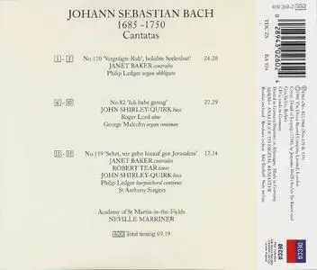 Neville Marriner - J.S. Bach: Cantatas 170, 82 & 159 (1991)