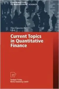 Current Topics in Quantitative Finance by Elio Canestrelli [Repost]