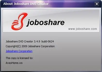 Joboshare DVD Creator 3.4.9.0624