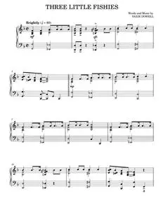 Three Little Fishies - Saxie Dowell (Piano Solo)