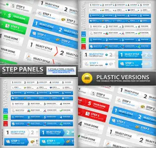 GraphicRiver Step Process Panels Mega Set – Over 100 Variations
