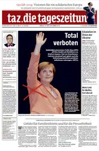 Tageszeitung TAZ vom 14 April 2014