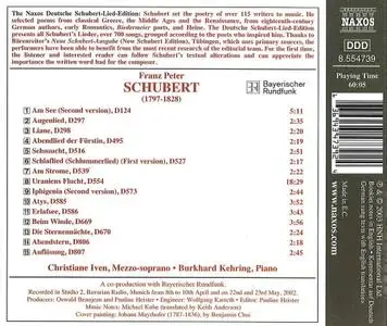 Christiane Iven, Burkhard Kehring - Franz Schubert: Mayrhofer-Lieder, Vol.2 (2003)