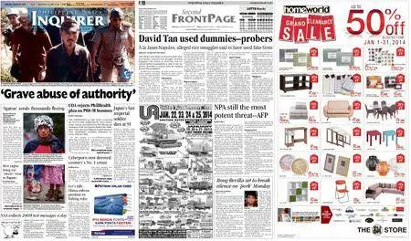 Philippine Daily Inquirer – January 18, 2014