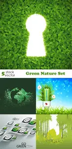 Vectors - Green Nature Set