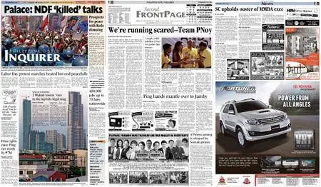 Philippine Daily Inquirer – May 02, 2013