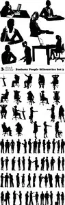 Vectors - Business People Silhouettes Set 3