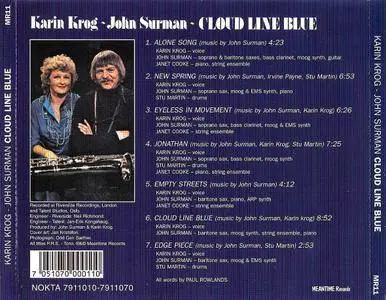 Karin Krog & John Surman - Cloud Line Blue (1979) Remastered Reissue 2004