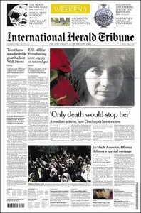 International Herald Tribune - Saturday-Sunday, July 18-19, 2009.