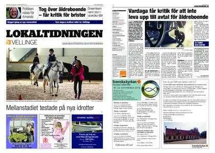 Lokaltidningen Vellinge – 14 september 2019